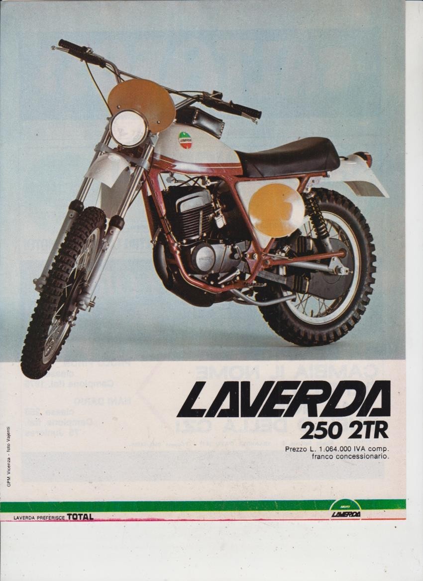 advertising Advertising MOTO LAVERDA 250 2TR 1975- MOTOITALIANE REGULARITA EPOCA