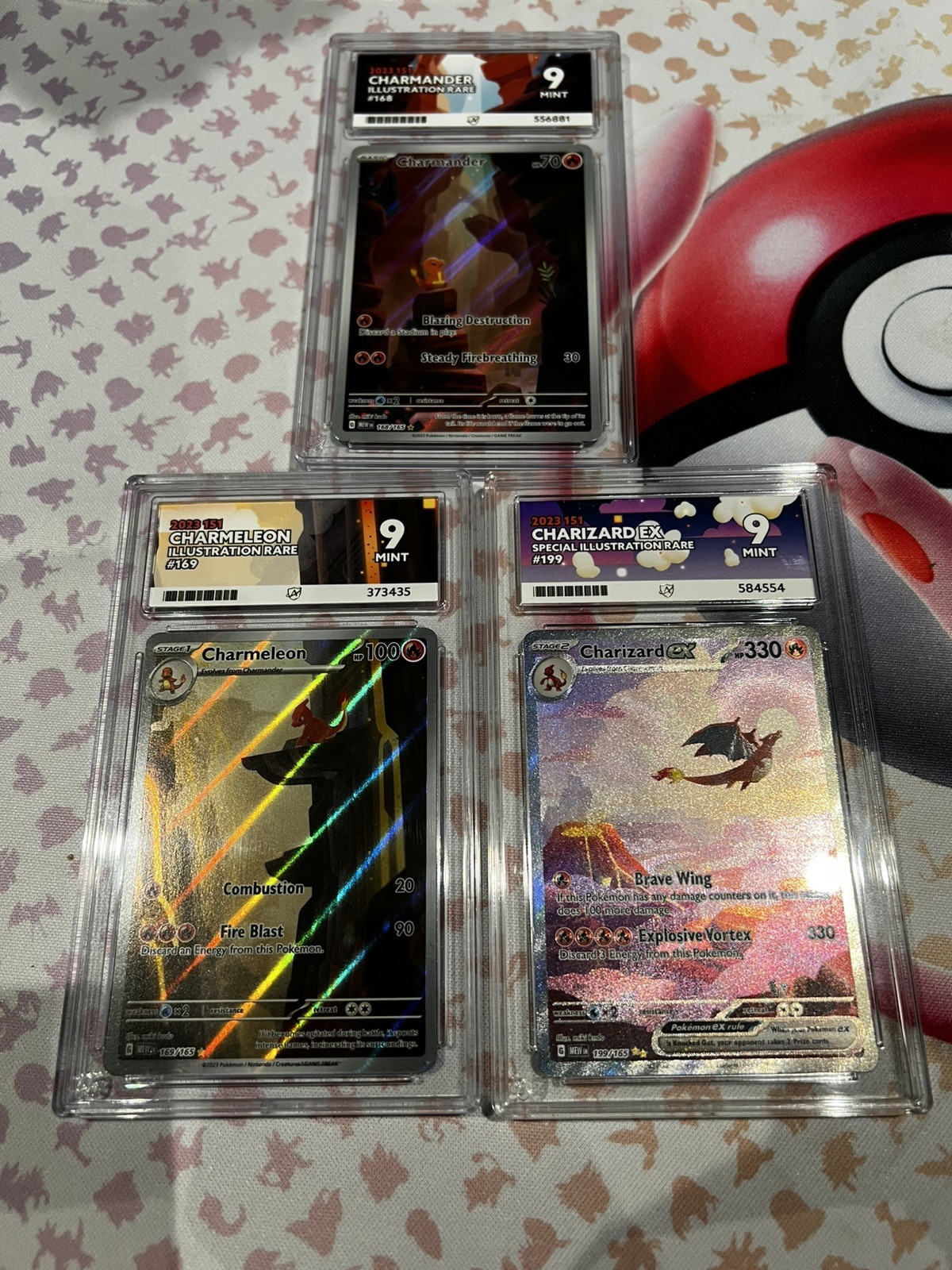 Pokemon 151 Evolutions Set Charmander Charmeleon Charizard ACE 9