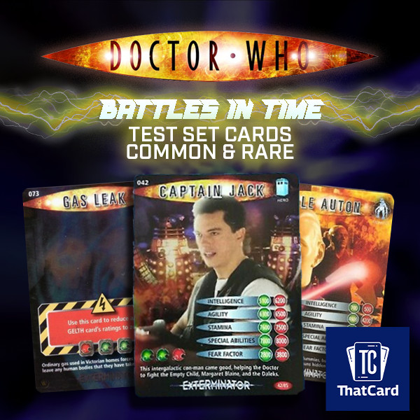 Dr Doctor Who Battles in Time TEST SET COMMON AND RARE Cards - RESTOCKED