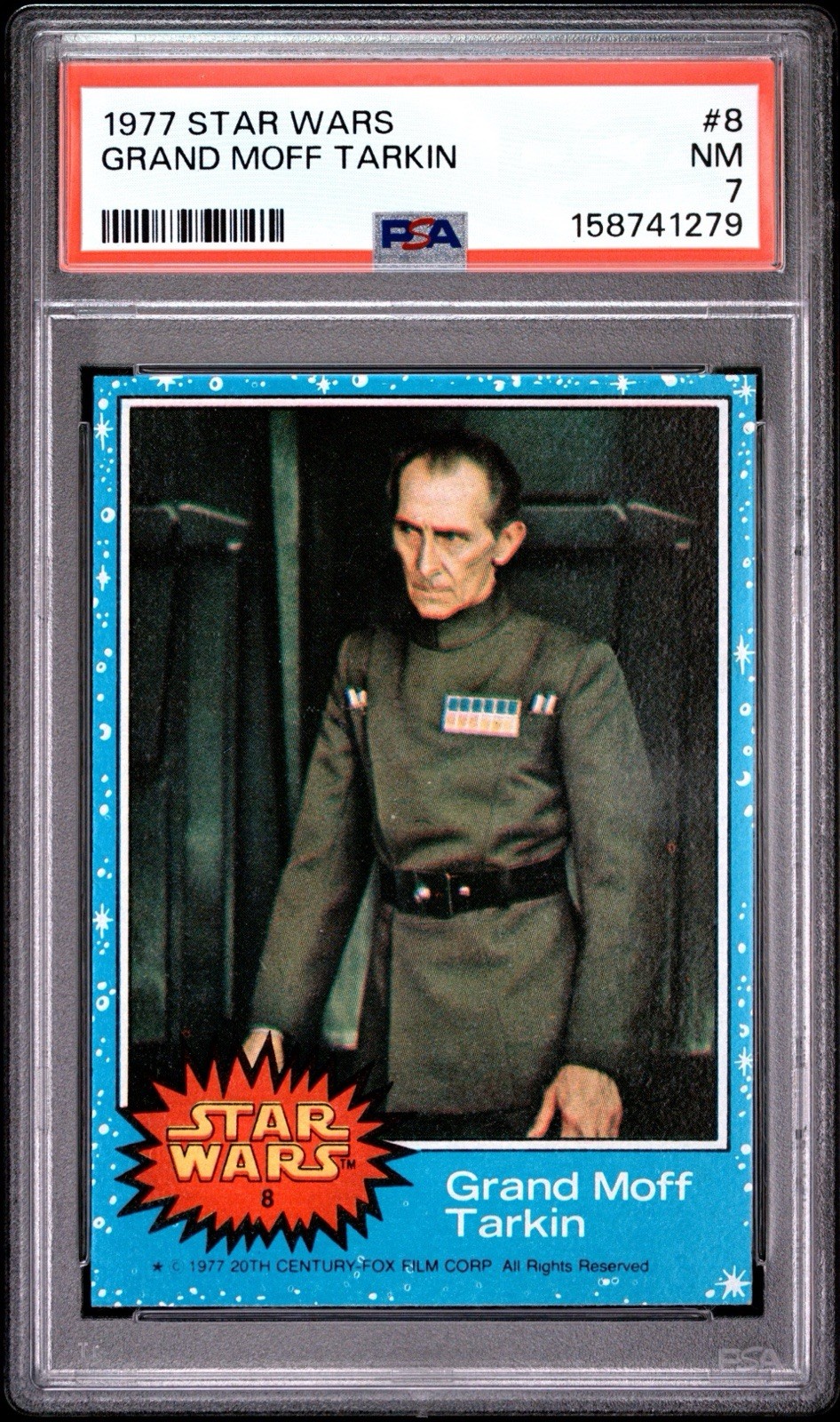 1977 Topps Star Wars Grand Moff Tarkin #8 Rookie RC PSA 7 NM