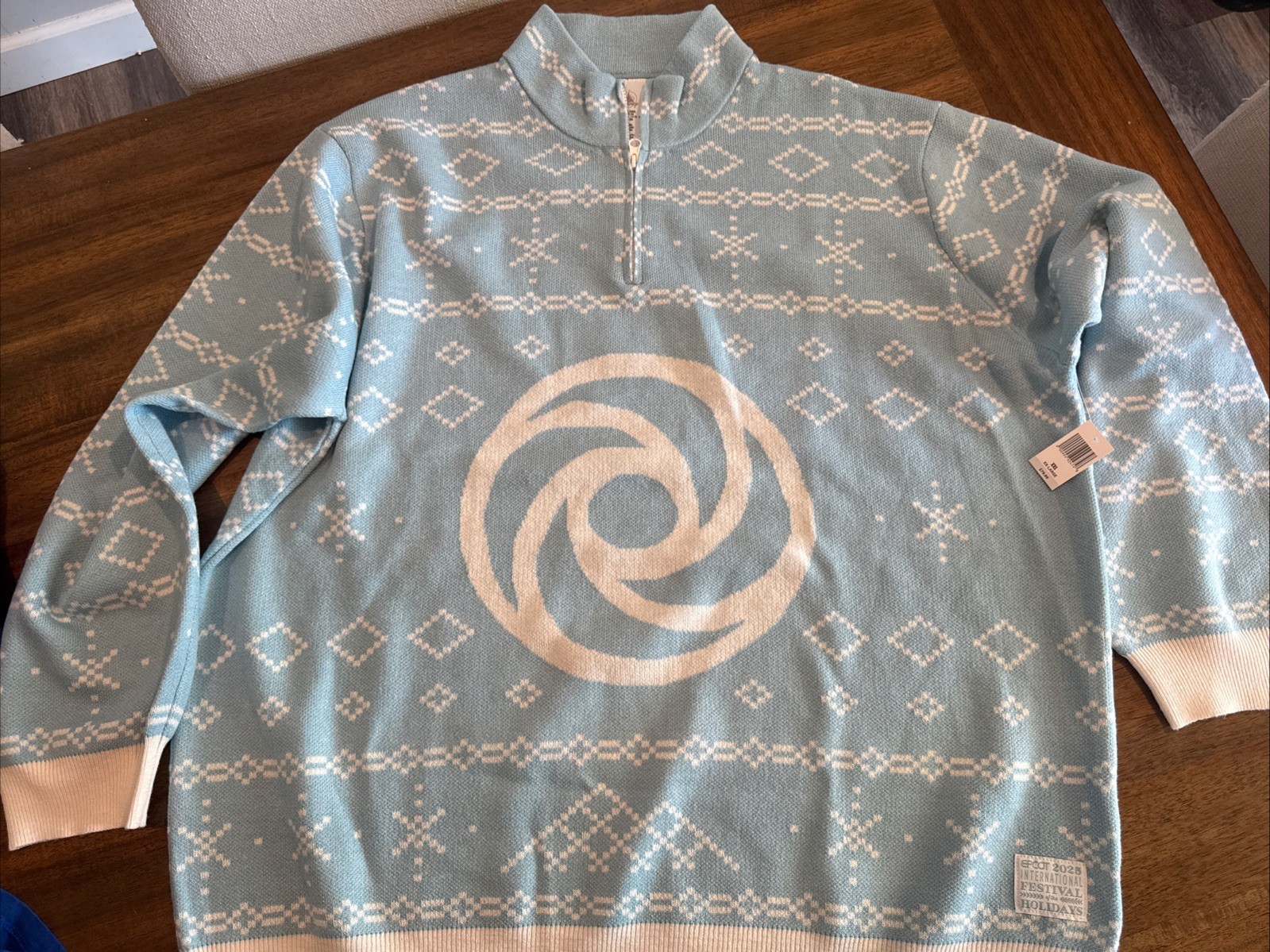 Disney Parks Epcot Festival of the Holidays Figment Holiday Sweater XXL NEW