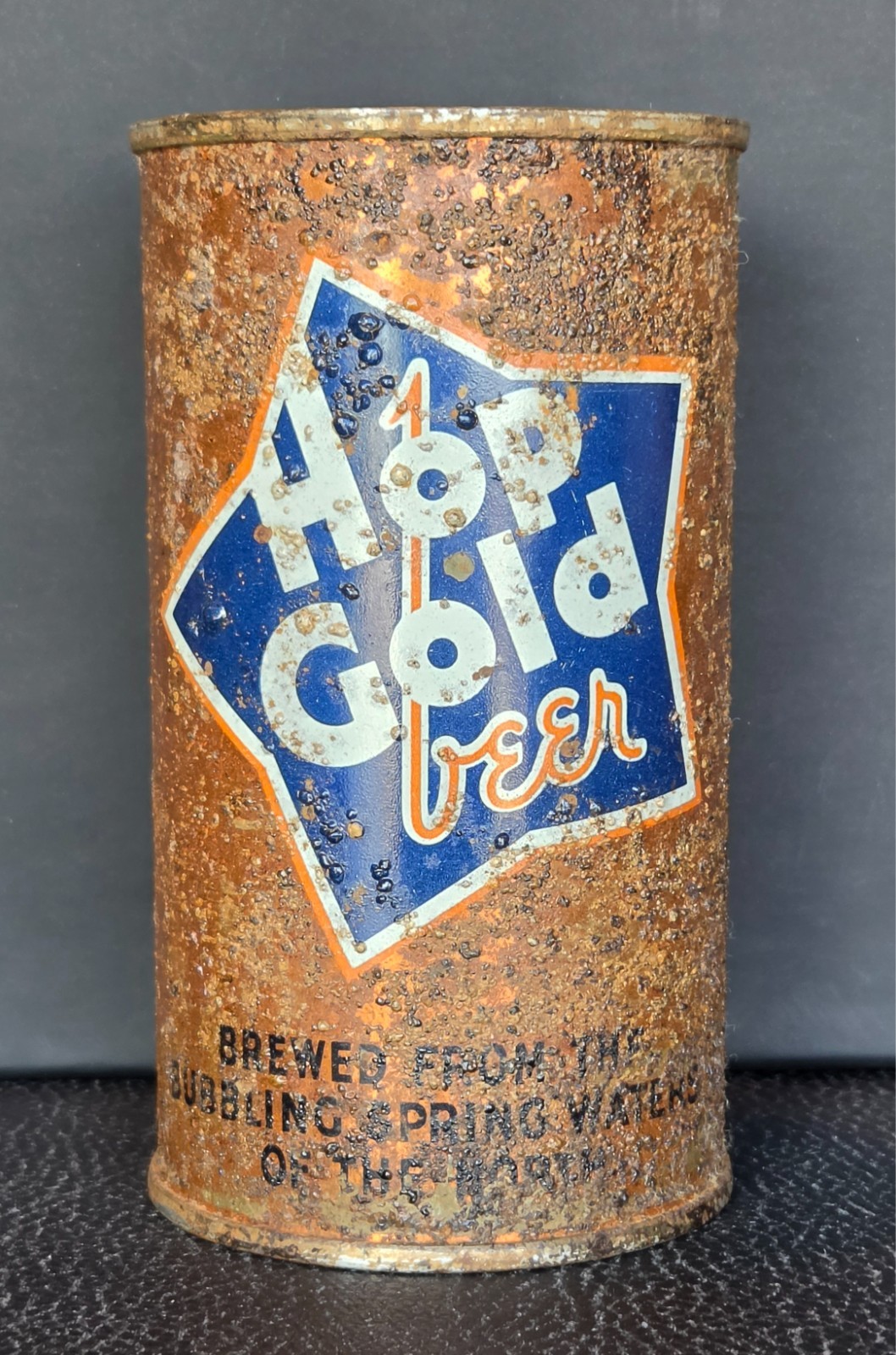 RARE 1937 HOP GOLD FLAT TOP BEER CAN STAR BREWING, VANCOUVER