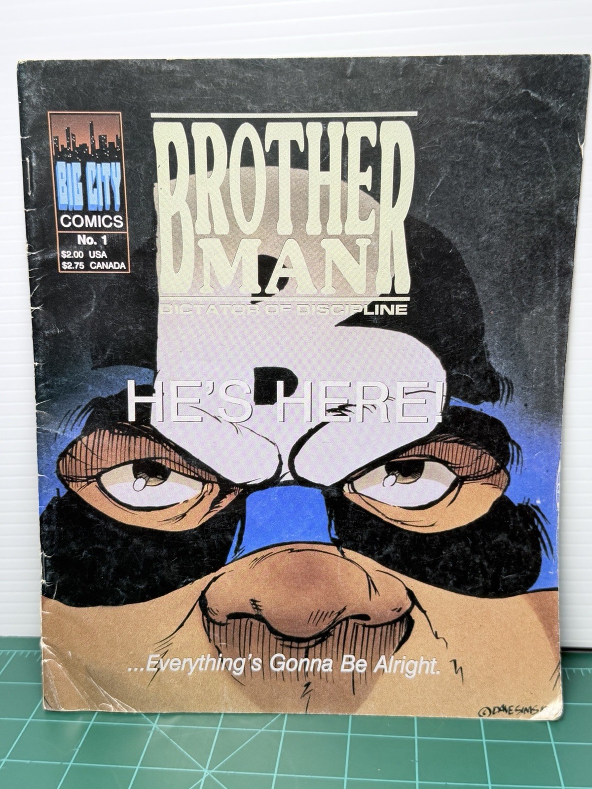 Brother Man Dictator Of Discipline #1 Big City Comics - 1990 Vintage Comic