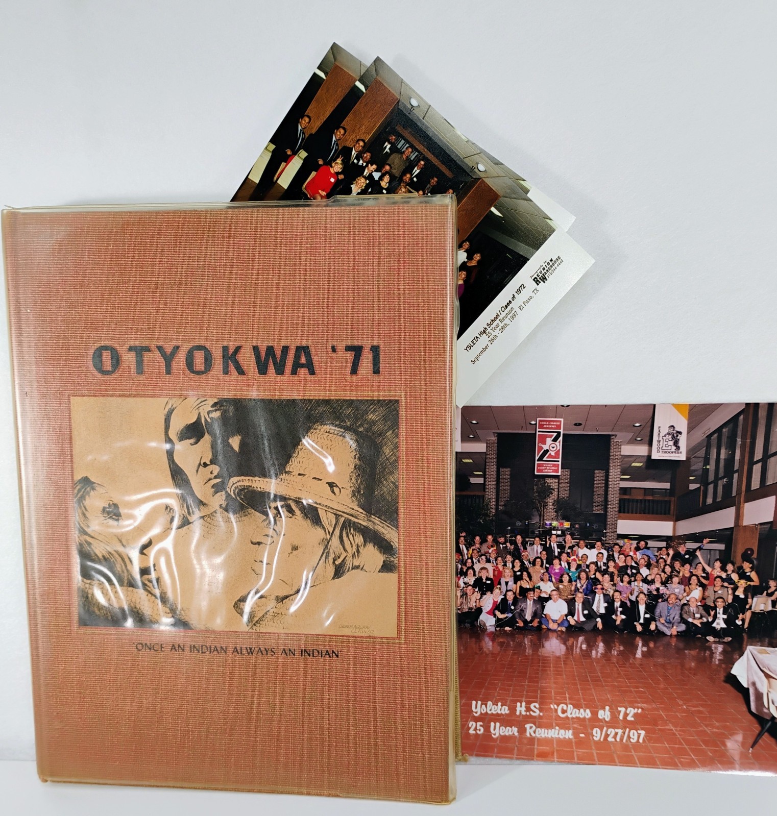 1971 OTYOKWA Ysleta High School El Paso Texas Yearbook w/ 25th Reunion Photos