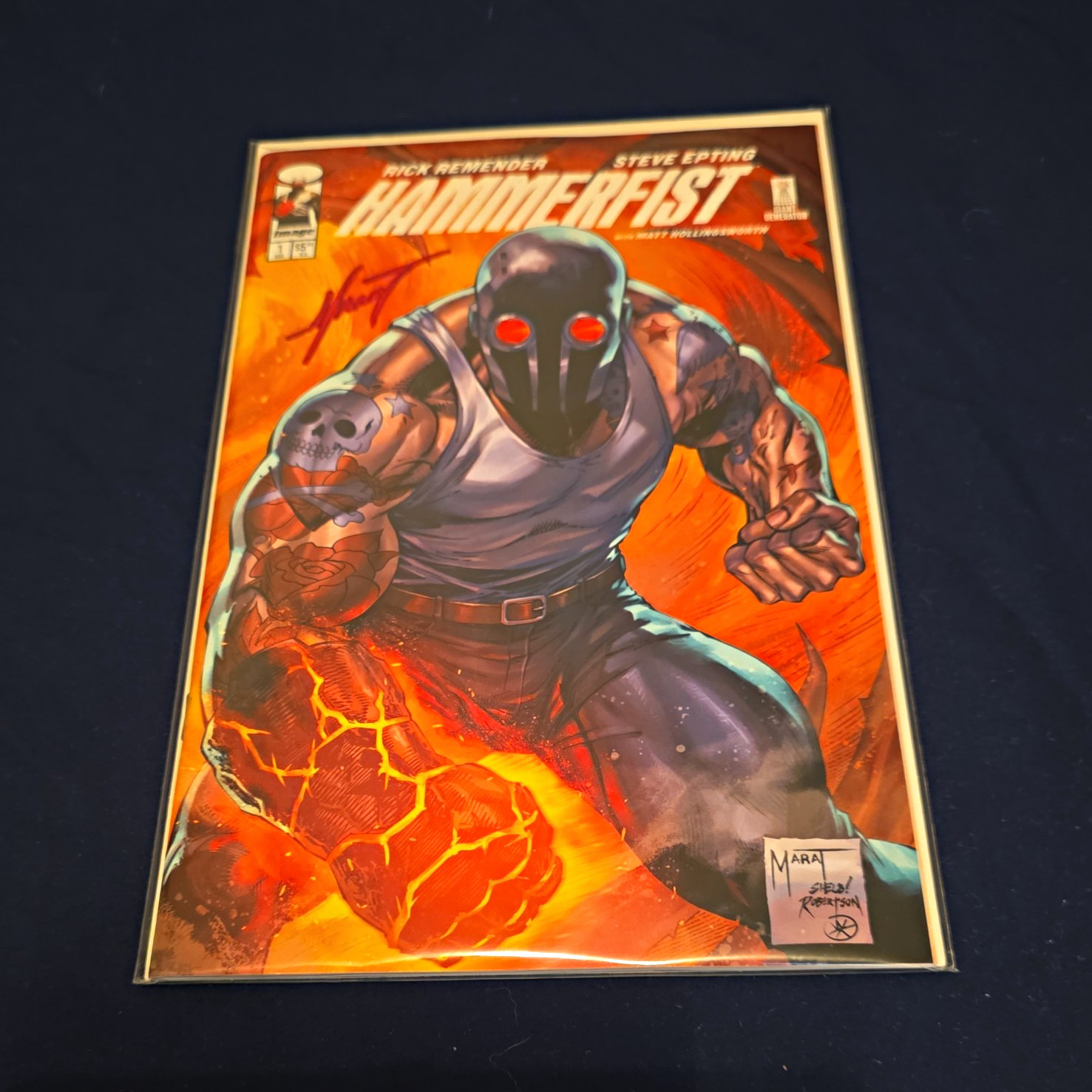 Image Comics Hammerfist #1 Signed by Marat Mychaels Comic Book