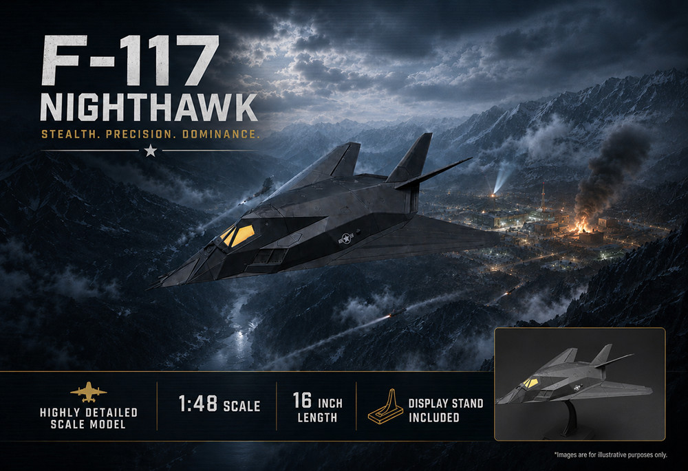 F-117 Nighthawk Stealth Fighter  Masterbuild Display Model 1:48 Scale 16
