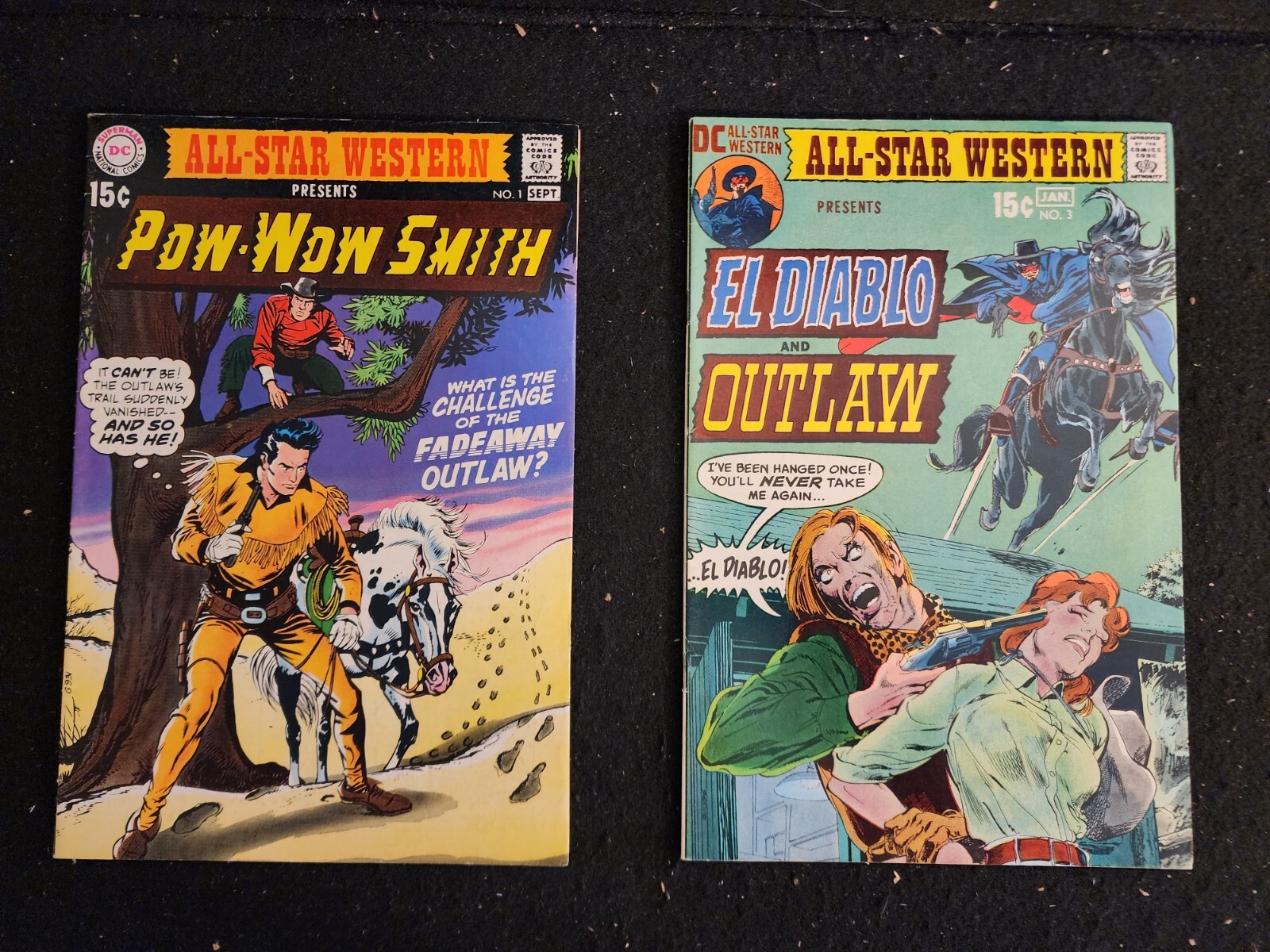 ALL STAR WESTERN #1 + 3 (DC Comics 1970) AVG VF Carmine Infantino Neal Adams