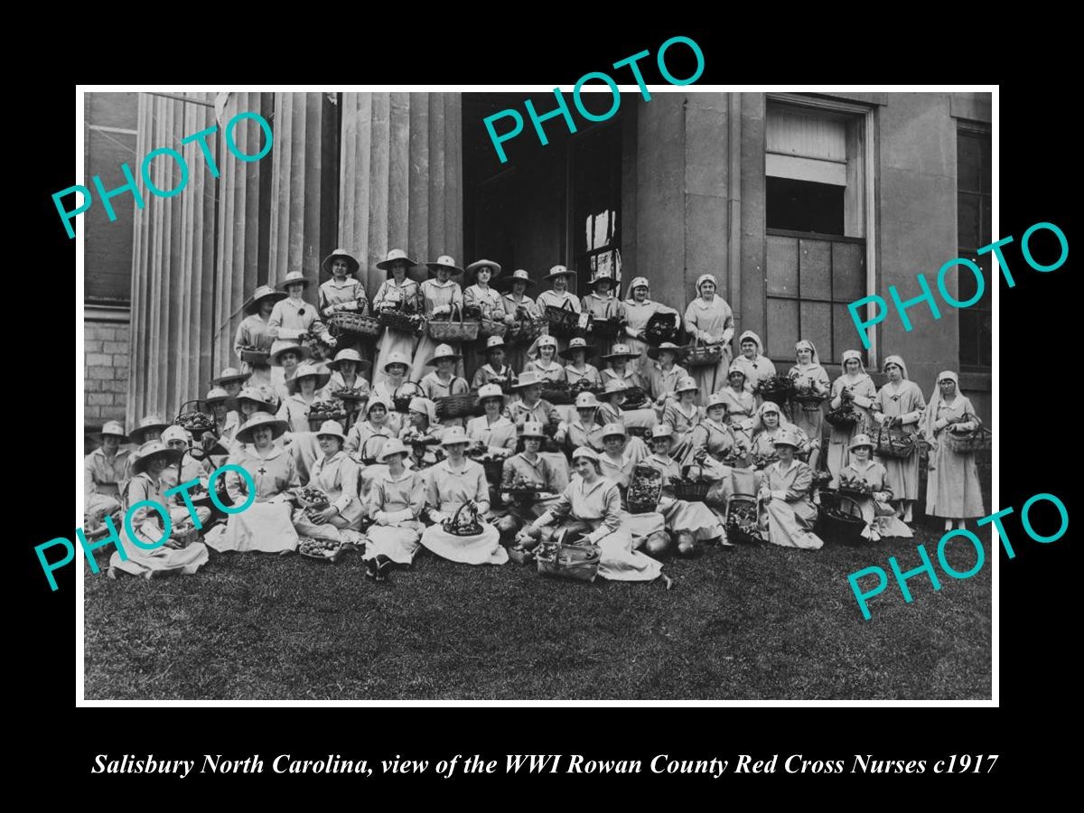Salisbury North Carolina Wwi Red Cross Nurses c1917 Old Large Historic Photo