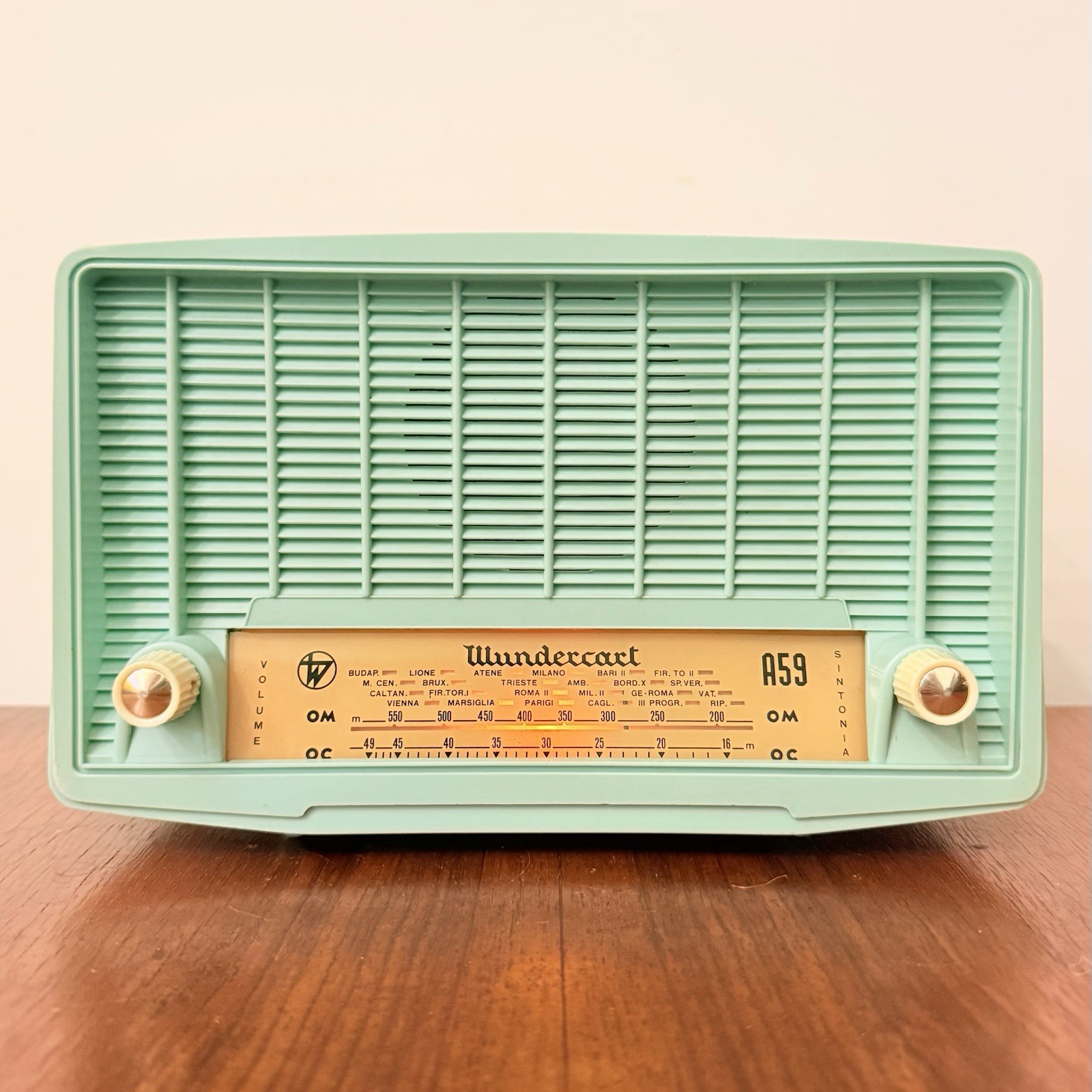 WunderCart A59 1960 Vintage Celeste Valves Radio Rare Collectible
