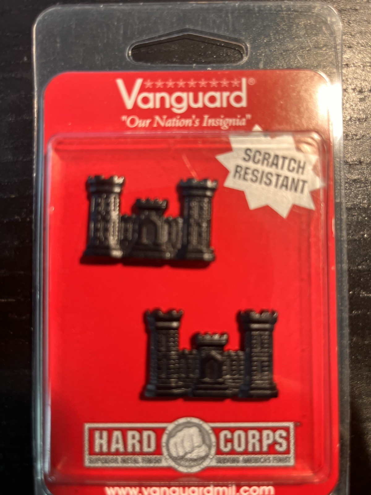 USMC ENGINEERS CASTLE PINS (PAIR)