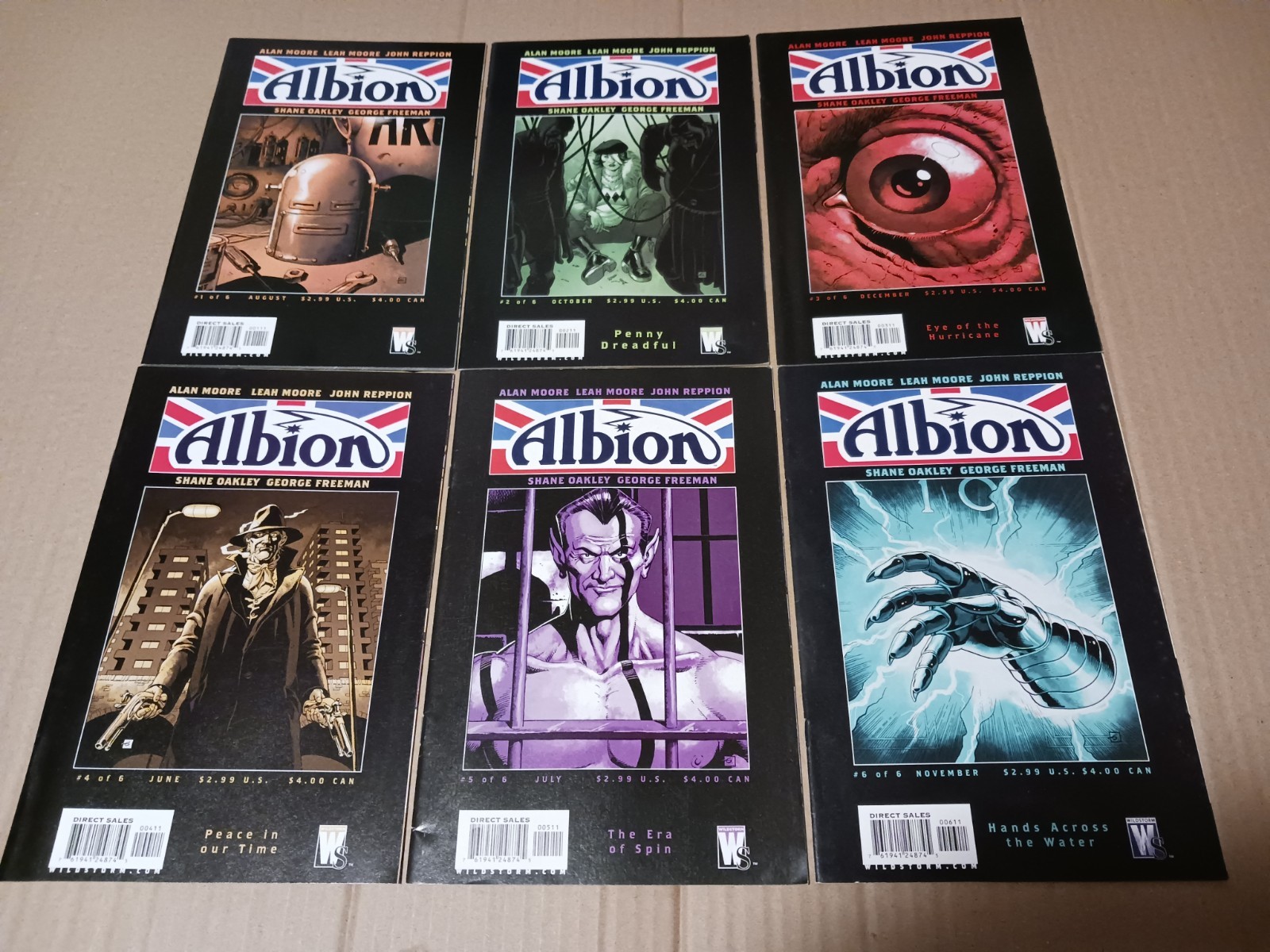 LOT Albion 1-6 Full Set Complete Run Alan Moore Leah Wildstorm 2005 1 2 3 4 5 6