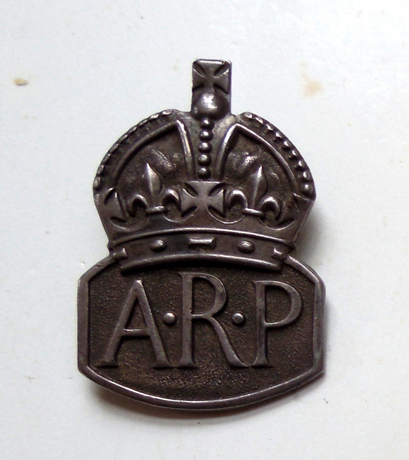 British World War II Air Raid Precaution Lapel Badge Excellent Condition