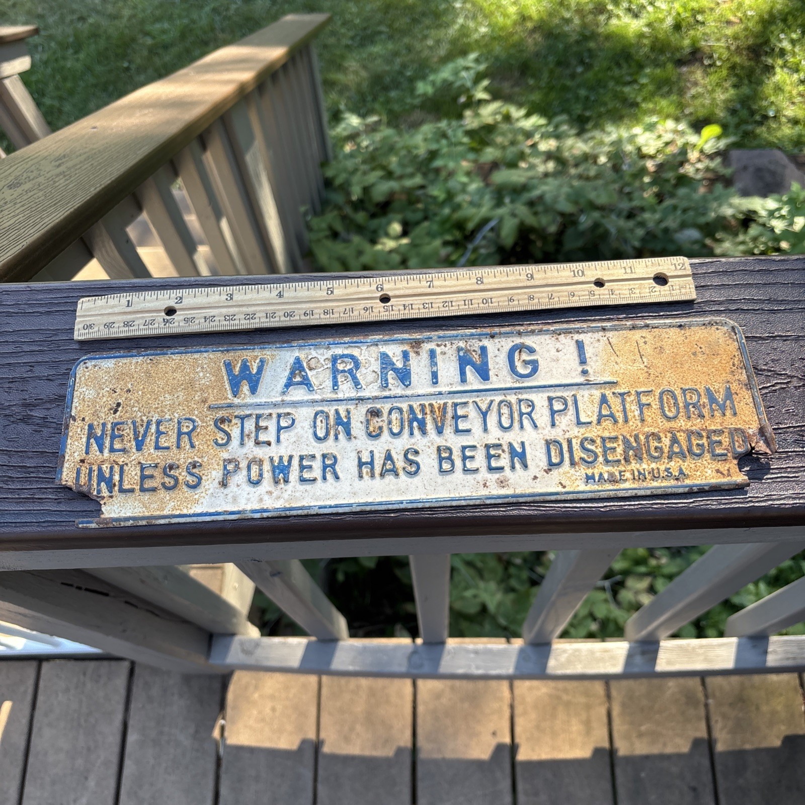 Vintage Warning Sign 