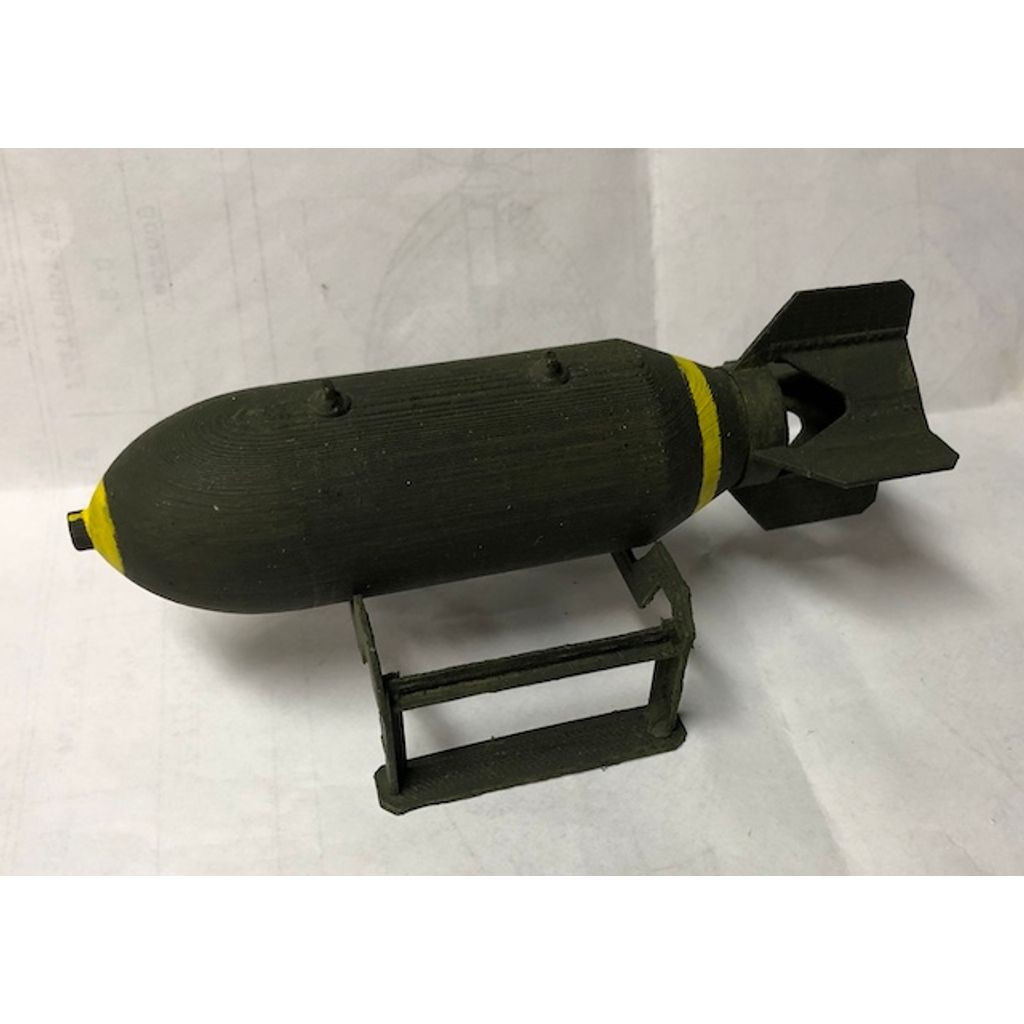 WWII GP 500lb Bomb - M64 3D-Printed