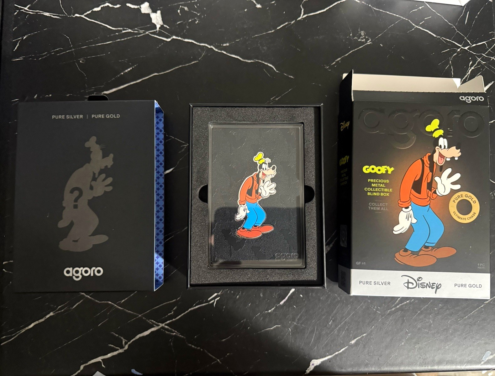 Agoro Disney Goofy 1/2 oz .999 Pure Silver TIER 1 w/ Box #2588/3485