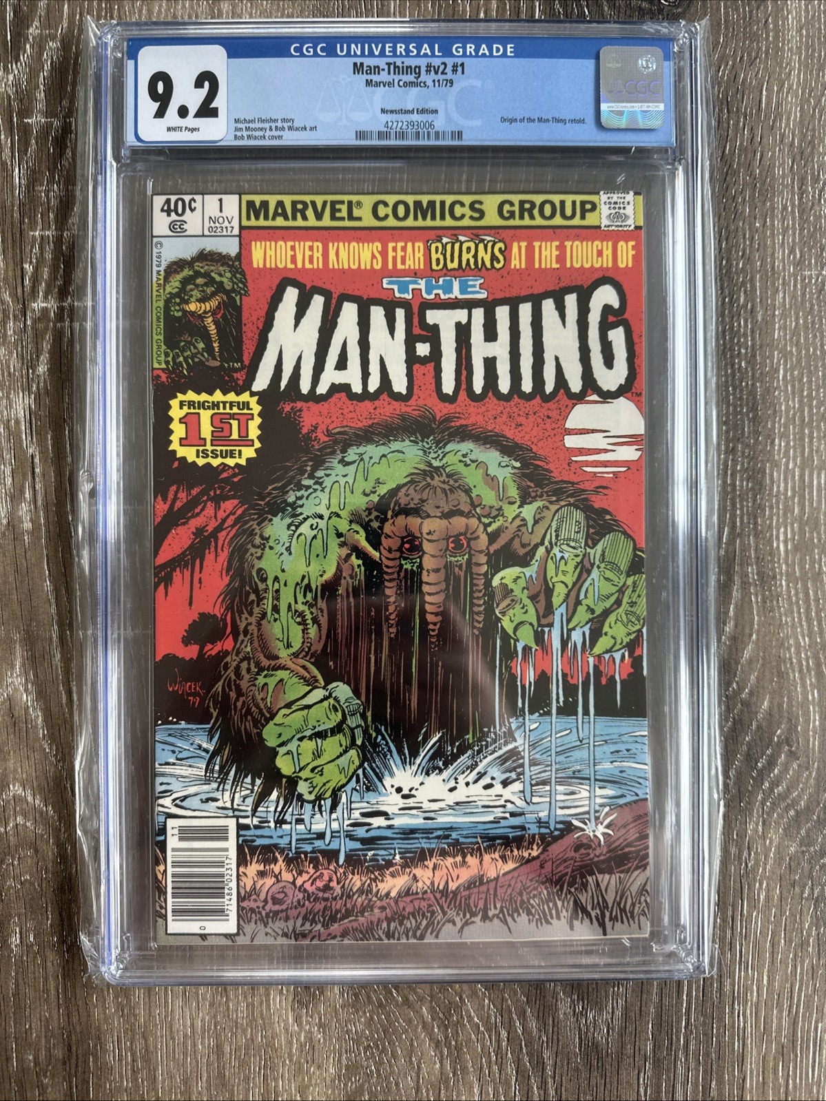 Man-Thing V2 #1 1979 Newsstand Graded 9.2 Nice Book