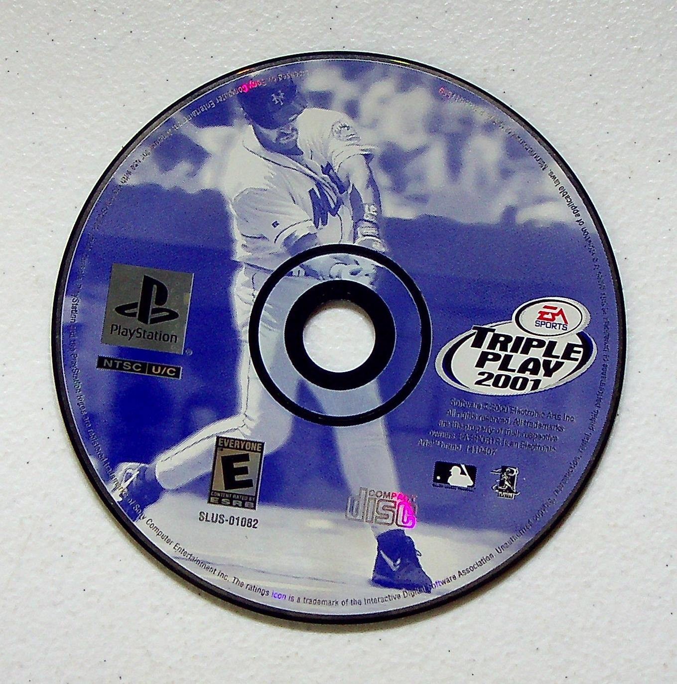 Triple Play 2001 PlayStation Baseball MLB Sports Video Game