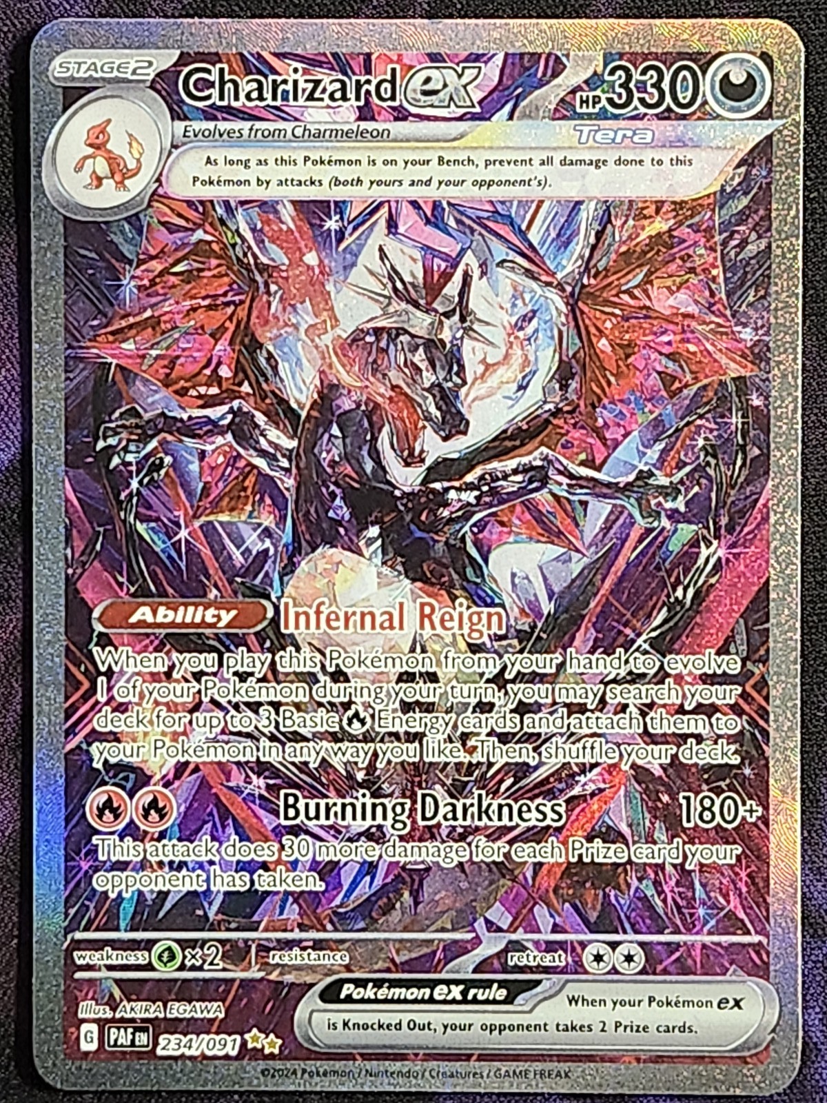 Pokemon Charizard EX 234/091 Paldean Fates PAF