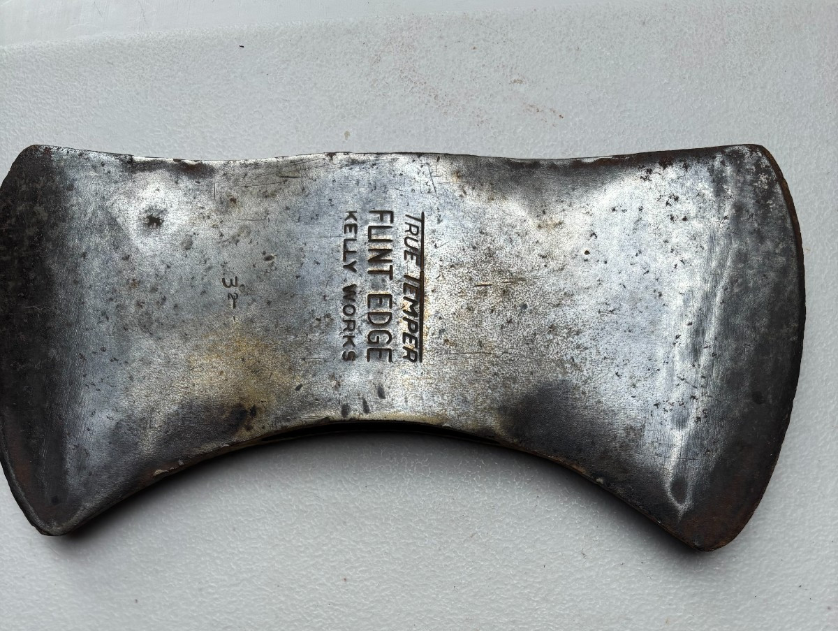 Vintage True Temper Flint Edge Kelly Works Double Bit Axe Head
