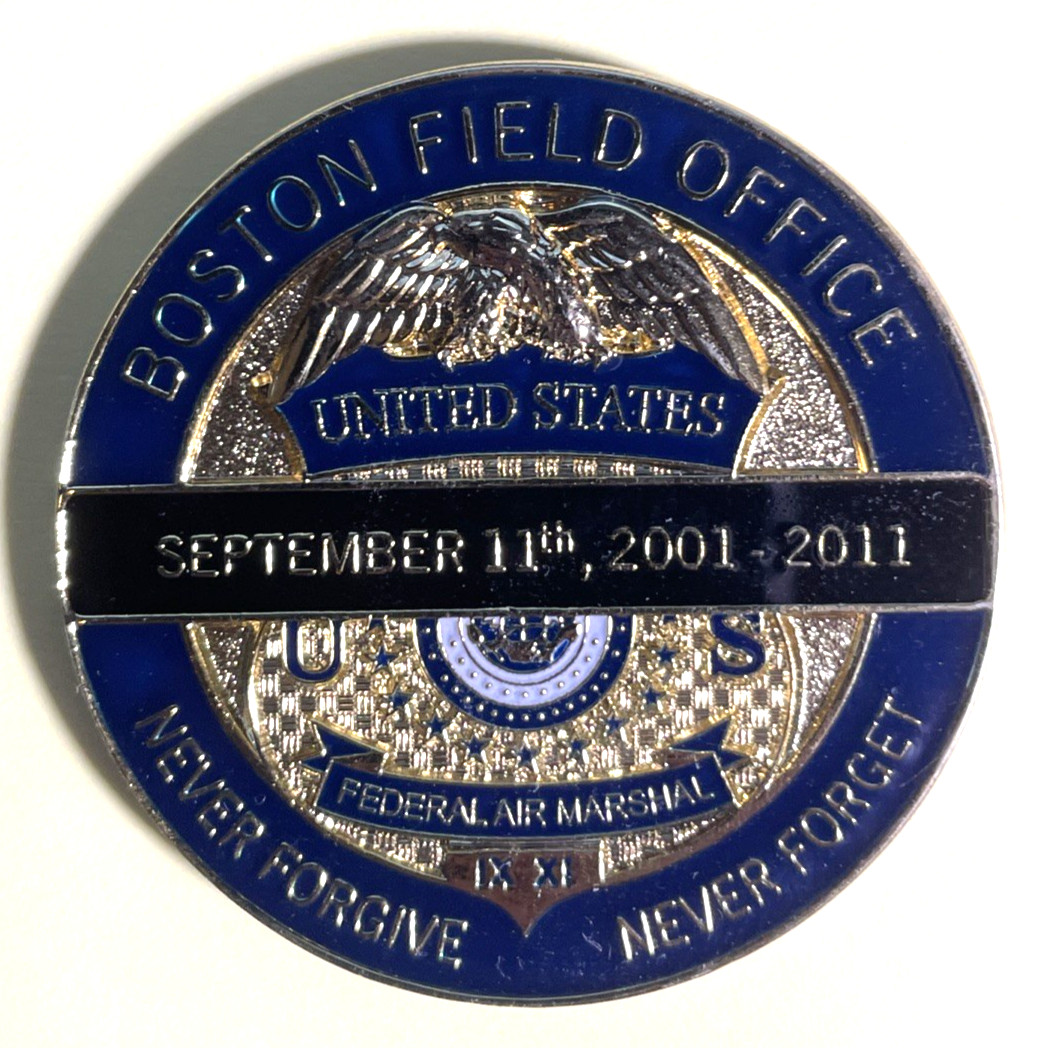 ✅🔥 Boston Field Office Federal Air Marshal 10 Year Anniversary Challenge Coin