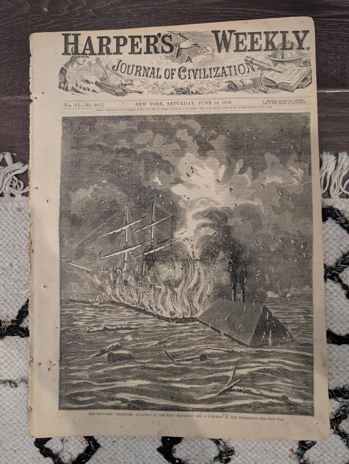 Harper’s Weekly – June 14, 1862 – Robert Smalls & the CSS Planter 