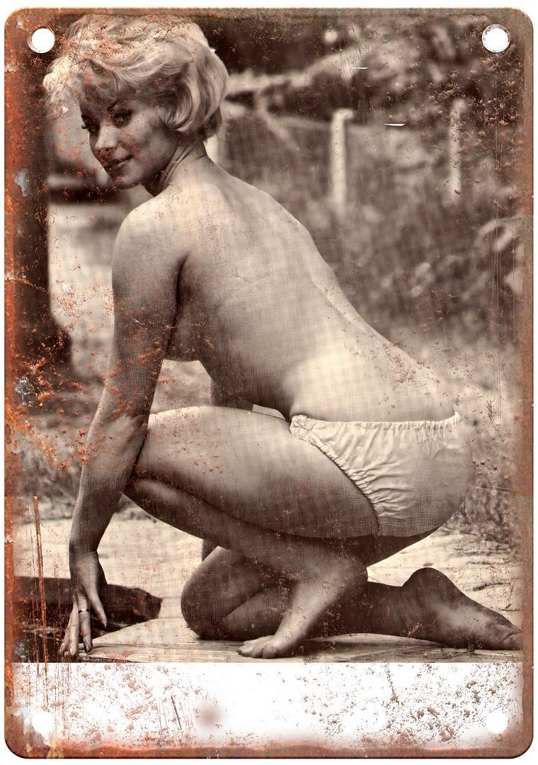 Vintage Girly Magazine Pinup Cover Retro Look Metal Sign GM516