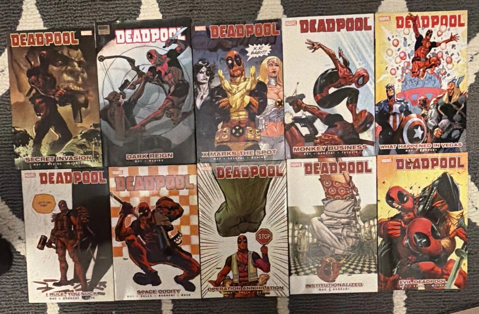 Marvel Deadpool Trade Paperback Lot Vol 1-10 Complete Series Daniel Way