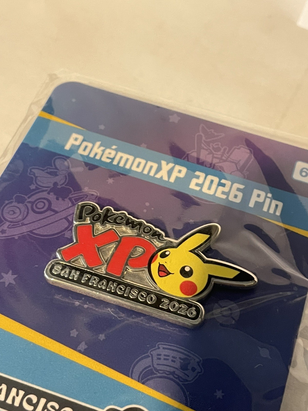 PokémonXP 2026 San Francisco Pin - Pikachu Event Exclusive - Sealed