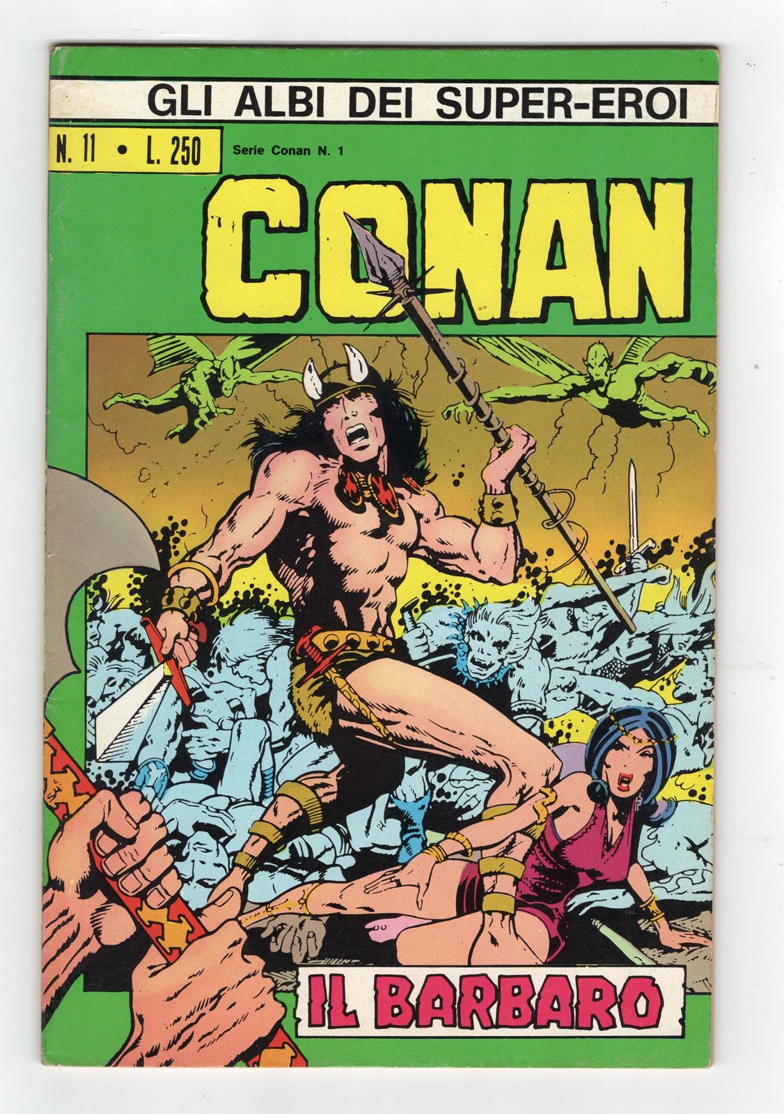 1970 MARVEL CONAN THE BARBARIAN #1, #2 & #12 1ST CONAN & ORIGIN RARE KEY ITALY