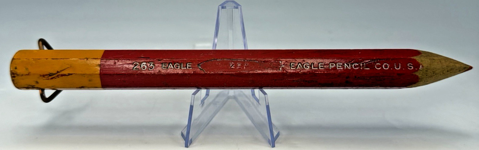 Vintage Eagle Pencil Co ZEP 263 Zeppelin Blimp Oversized Wood Pencil USA Rare