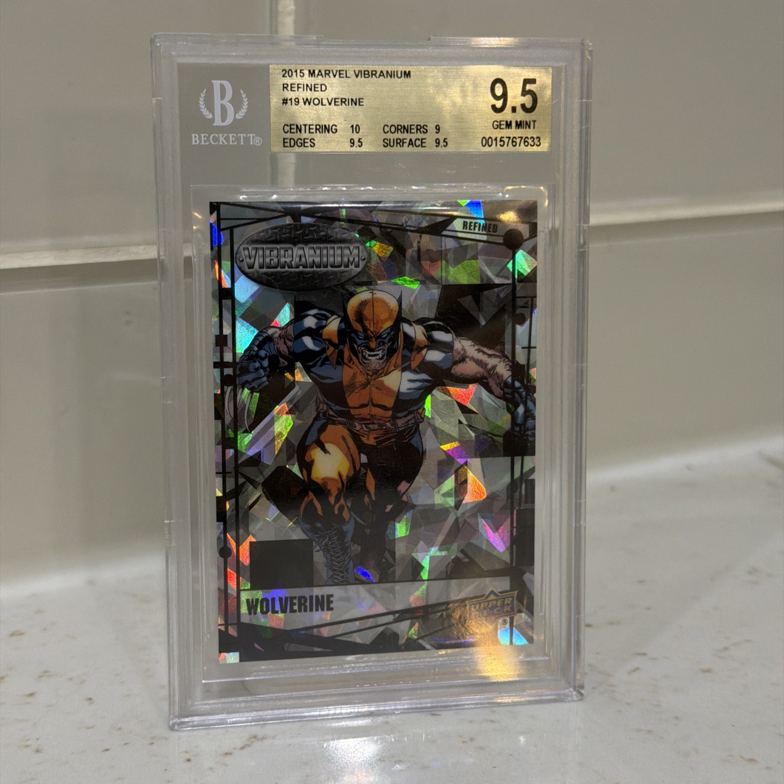 2015 Upper Deck Marvel Vibranium Refined #19 Wolverine  15 /99 BGS 9.5