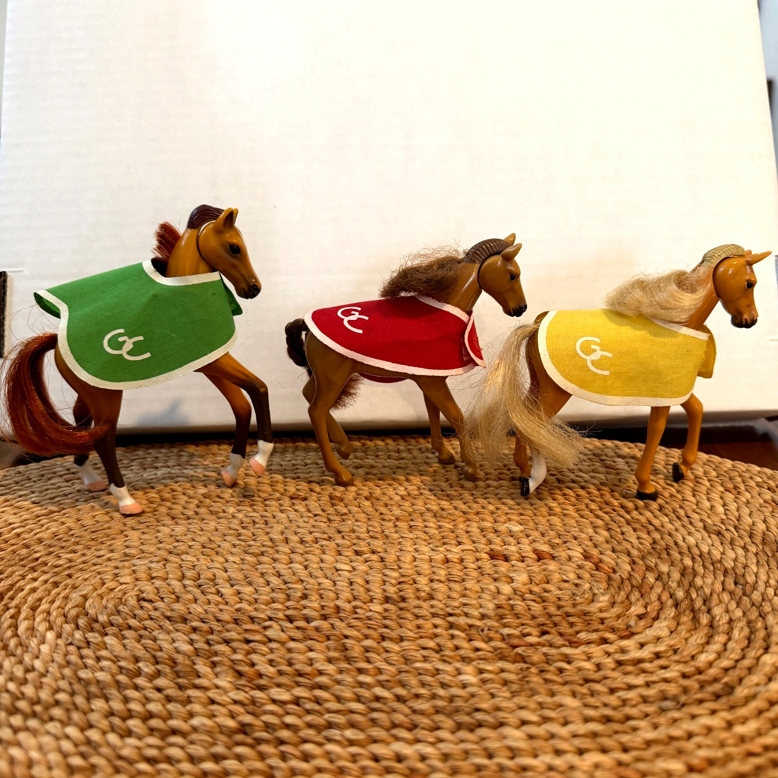 Vintage Grand Champions Mini Horse Lot 3 Empire 1996 1999 GC Blankets Movable