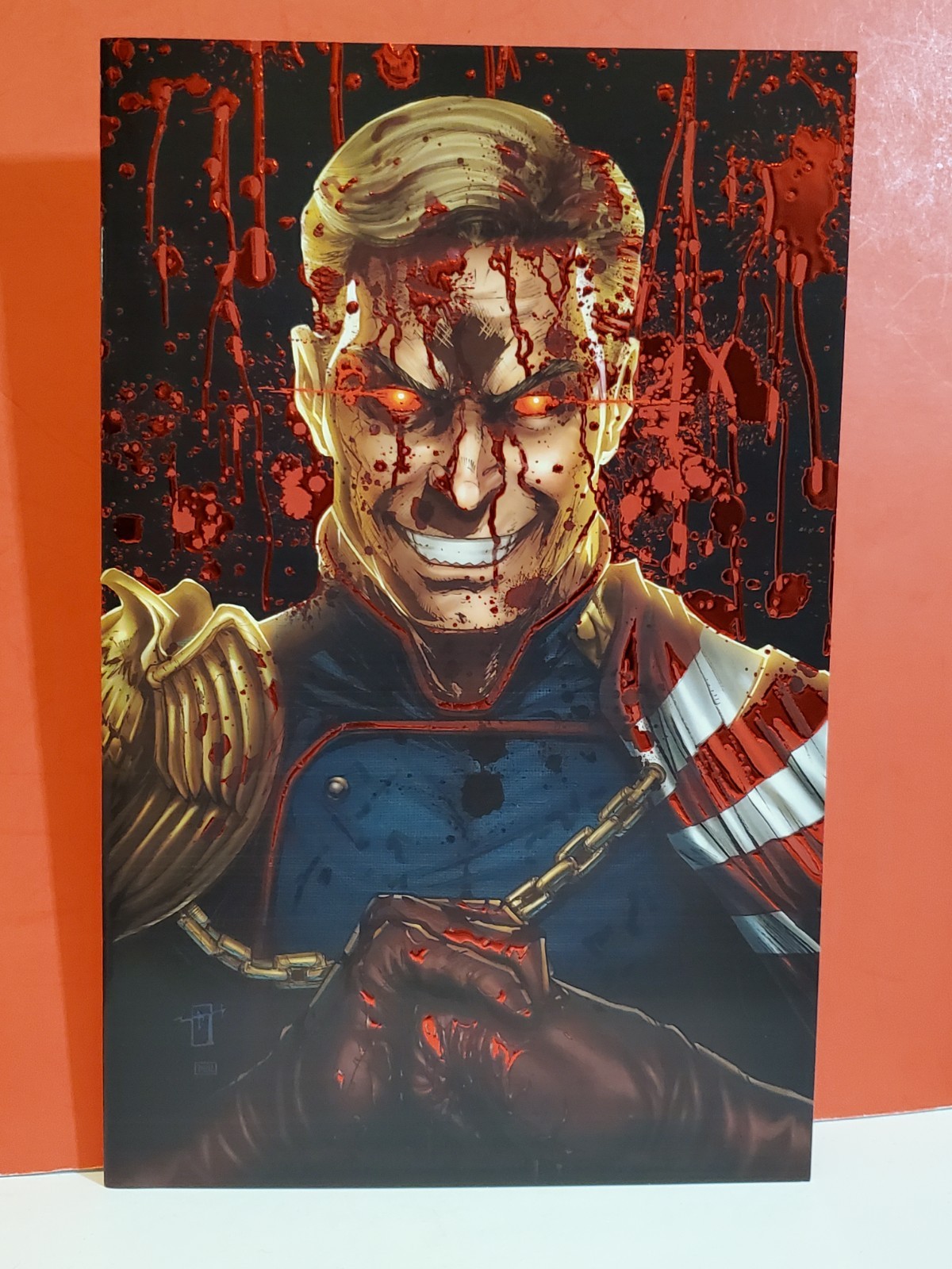 Spot Foil Blood The Boys #1 Jonathan Uribe Virgin Variant SDCC 2026 Homelander