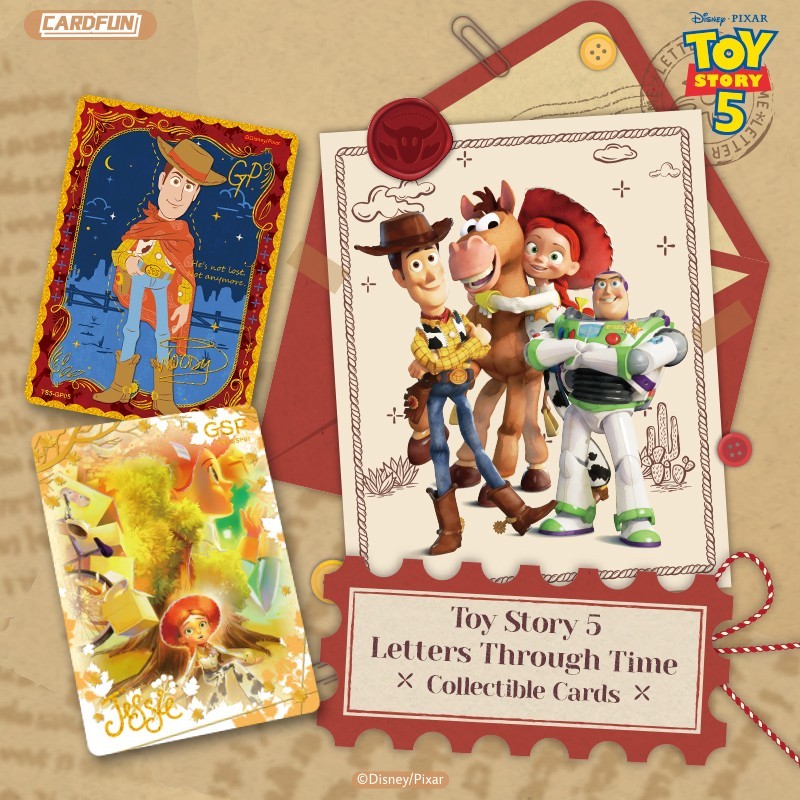 CardFun Official Disney Toy Story 5 Letters Through Time Cards 36 Boxes 1 Case