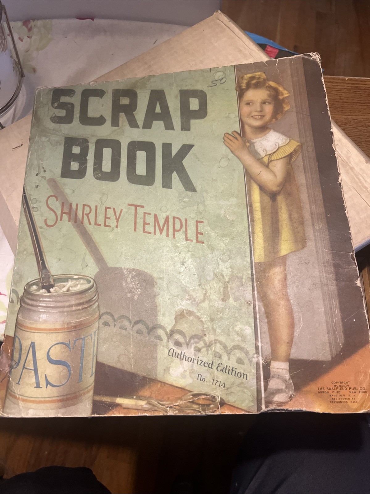 Vintage 1930s Shirley Temple Newspaper Scrapbook 42 Pages Full