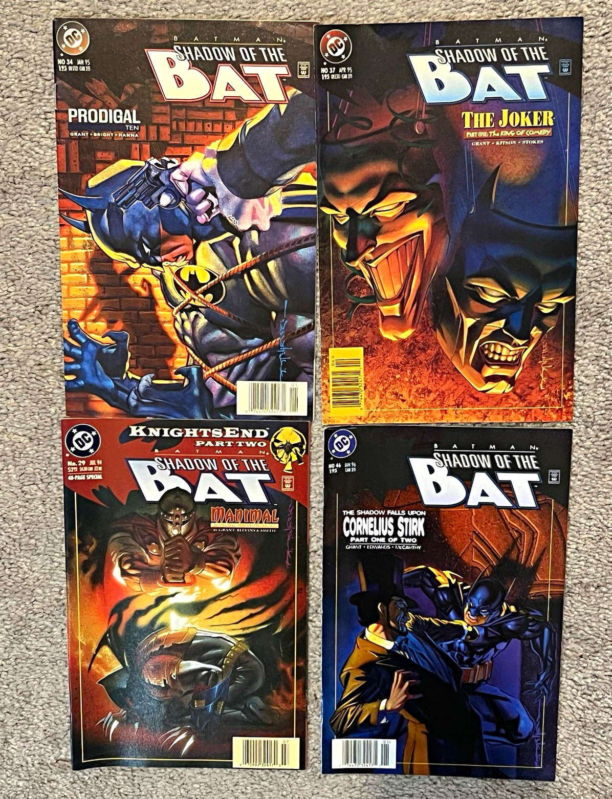 DC Comics Batman Mixed Comic Book Lot Detective Comics Shadow of the Bat 1993