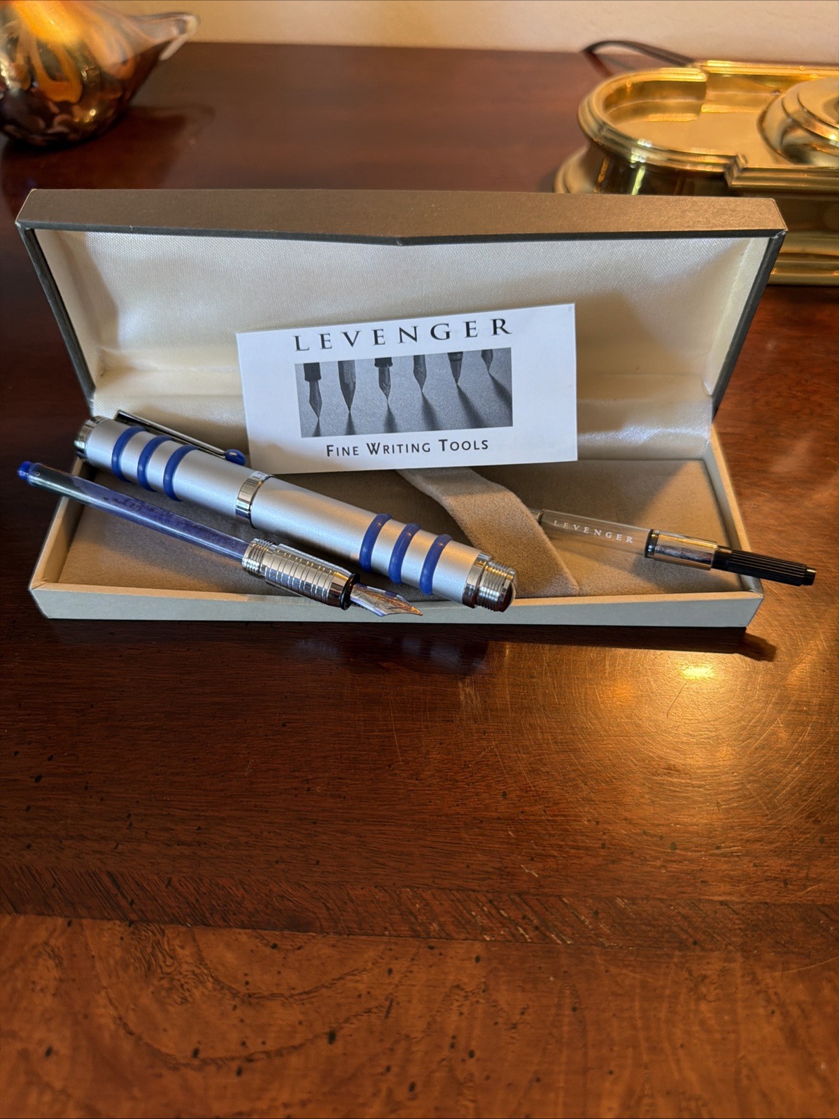 2013 LEVENGER LS3 BLUE MEDIUM FOUNTAIN PEN