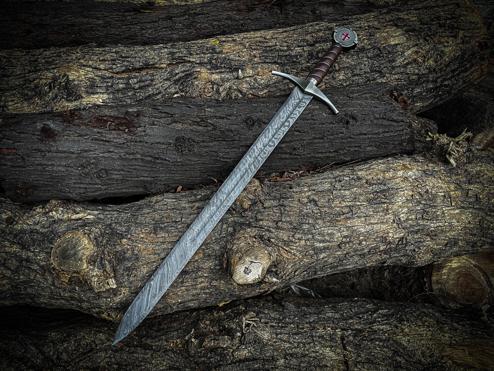 Handforged Accolade Sword Of Knight Templar Faithkeeper Medieval Sword Replica