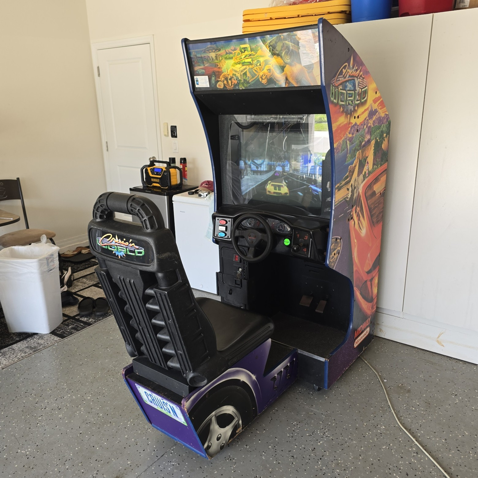 Midway Cruis'n World Sit-Down Driving Arcade Machine Cabinet Original 1996