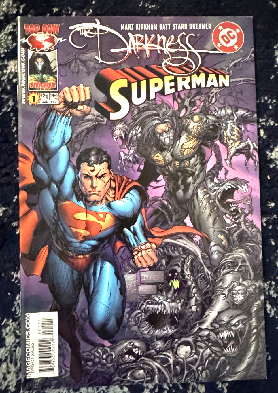 The Darkness Superman #1 DC Top Cow 2005 Crossover Marc Silvestri Variant Cover