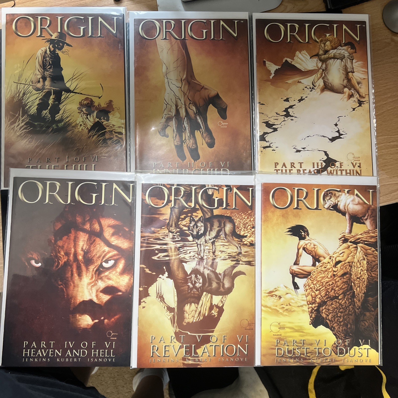 Wolverine: ORIGIN #1-6 Complete Set (Marvel Comic 2001) Jenkins Kubert