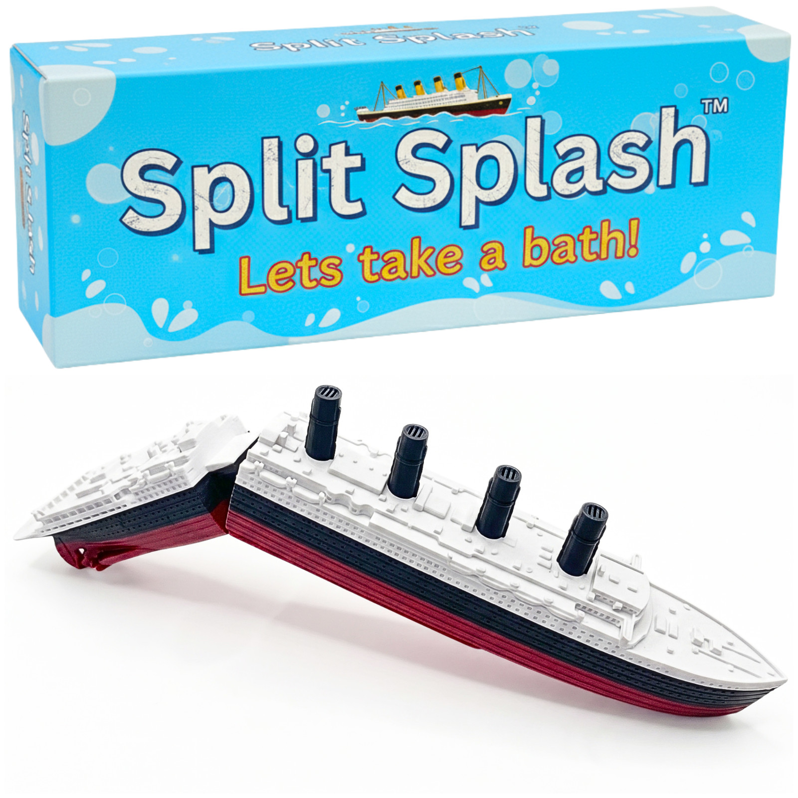 SplitSplash™ Lusitania Realistic Split in Half Boat and Pool Boat