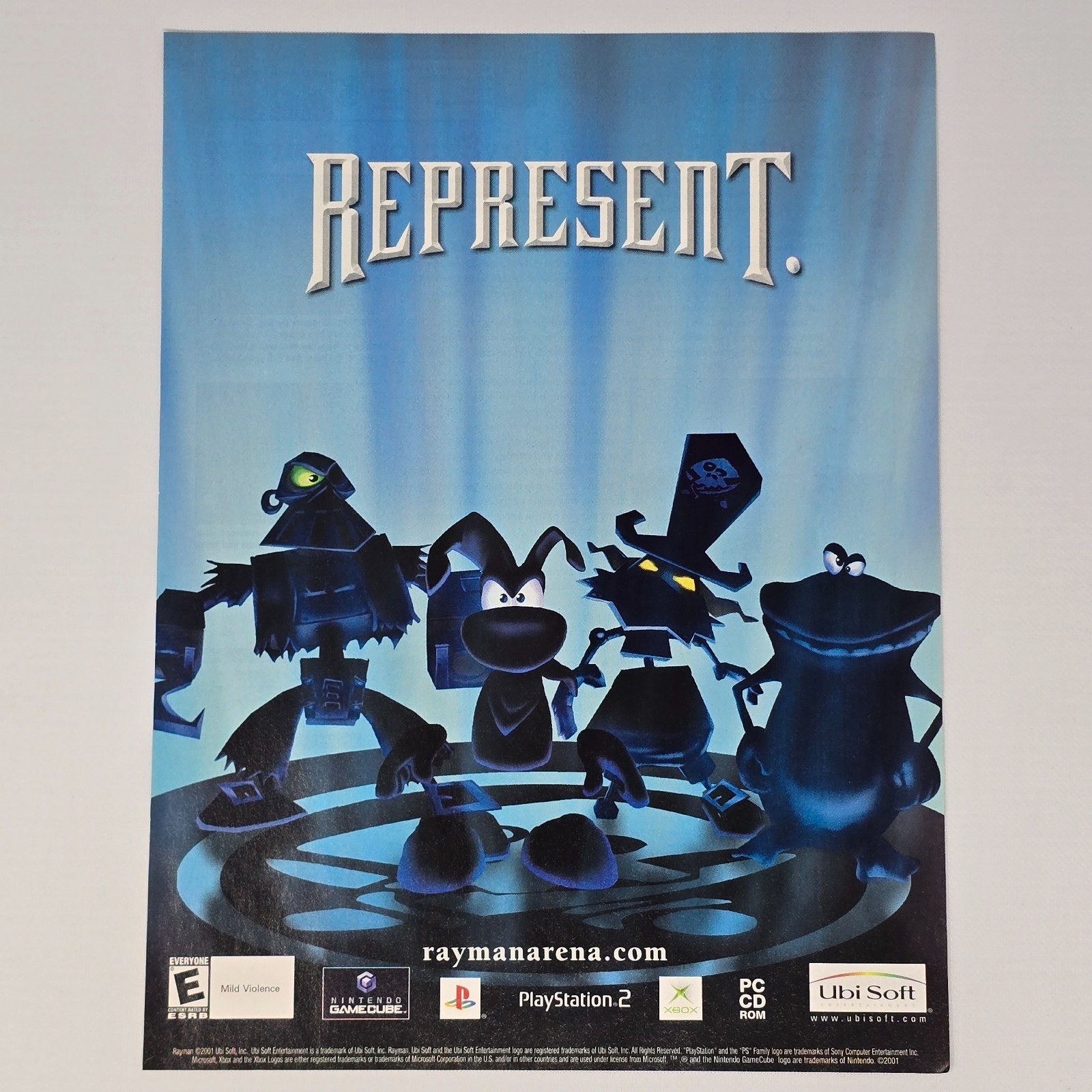 Rayman Arena GameCube PS2 Xbox PX Represent Print Ad/Poster