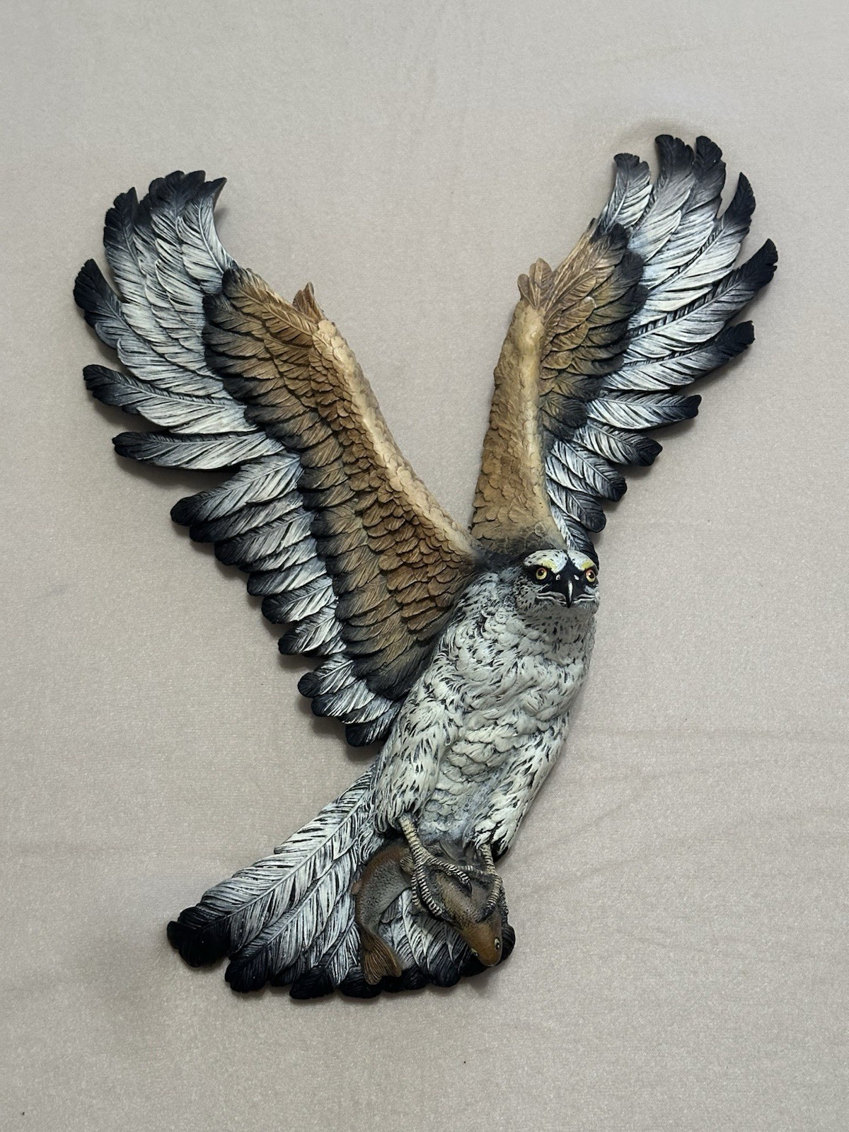 Vintage 1970 Fraser Art Osprey Fish Hawk 16\