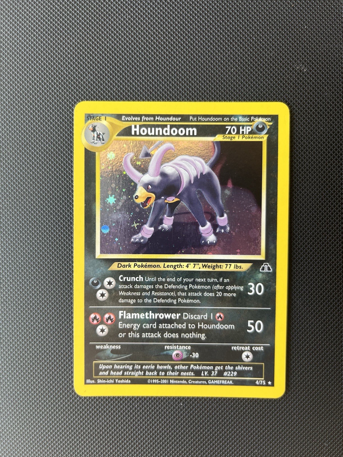 Pokemon Houndoom 4/75 Holographic Neo Discovery English 2001
