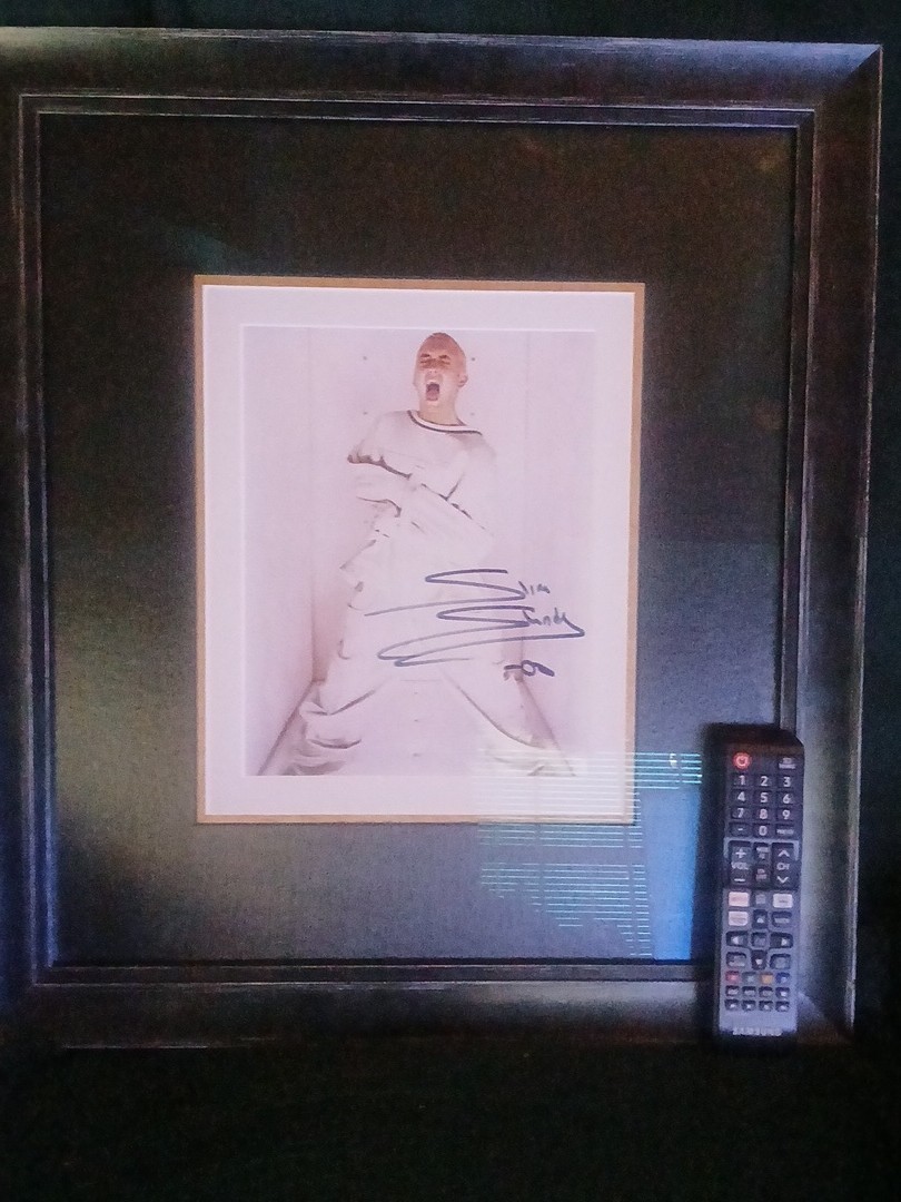 eminem signed certification professionally framed portrait 