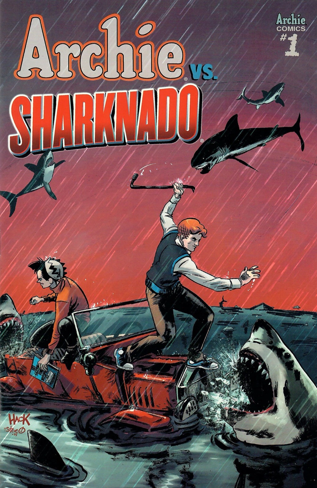 Archie Vs Sharknado #1 Robert Hack Variant Cover C 2015 Archie Comics