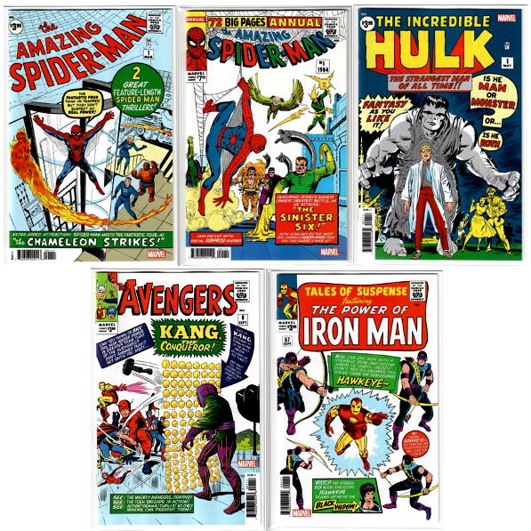 AMAZING SPIDER-MAN #1 ASM Annual #1 Hulk #1 AVENGERS #8 Facsimile & MORE Set Lot
