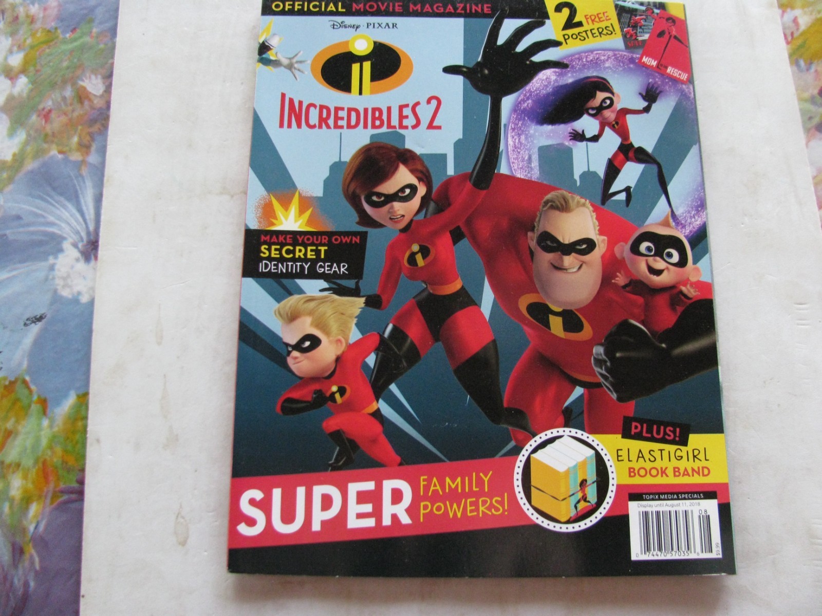 2018  AUGUST  INCREDIBLES  2  II  MOVIE MAGAZINE DISNEY PIXAR ONE OWNER GORGEOUS