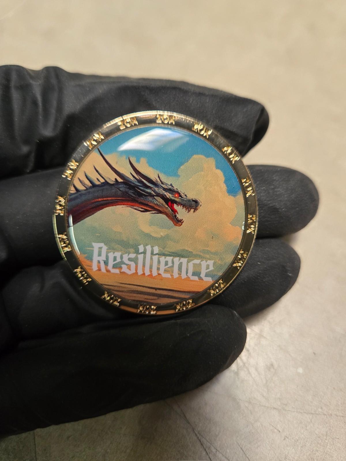 ZOX Serialized Resilience Challenge coin - rare